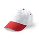 Бейсболка Stamina Freya, 5-панельная, белая / красная - фото № 2