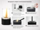 Биокамин квадратный YoonY Hygge 3.0, черный - фото № 12