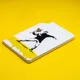 Блокнот линованный из каменной бумаги Pininfarina Banksy «Метатель цветов», А5, белый / желтый - фото № 3
