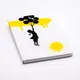 Блокнот линованный из каменной бумаги Pininfarina Banksy «Улетающая девочка», А5, белый / желтый - фото № 1