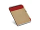 Блокнот Ringord А6, бежевый / красный - фото № 1