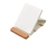 Блокнот с подставкой из пробки Lettertone Milky S А6, белый / бежевый - фото № 2