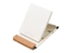 Блокнот с подставкой из пробки Lettertone Milky S А6, белый / бежевый - фото № 3