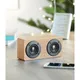 Колонка беспроводная Bluetooth, 2 динамика, 3W, натуральное дерево - фото № 11