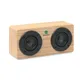 Колонка беспроводная Bluetooth, 2 динамика, 3W, натуральное дерево - фото № 12