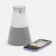 Bluetooth-колонка с беспроводной зарядкой и подсветкой Cone Sonance, серая - фото № 4