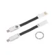Брелок кабель 3 в 1: micro USB/ Lighting/ Type С, Chili, белый - фото № 6