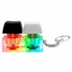 Брелок с LED подсветкой KeyDuo, черный / белый - фото № 1