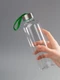 Бутылка для воды Gulp, 500 мл, прозрачная / зеленая - фото № 9