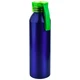 Бутылка для воды металлическая Viking Blue, 650 мл, синяя / салатовая - фото № 3