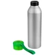 Бутылка для воды металлическая Viking Silver, 650 мл, серебристая / салатовая - фото № 2