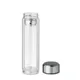 Бутылка для воды с сенсорным термометр Pole Glass, 390 мл, прозрачная - фото № 3