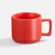 Чашка матовая Molti Jumbo в коробке, красная - фото № 2