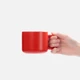Чашка матовая Molti Jumbo в коробке, красная - фото № 3