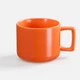 Чашка матовая Molti Jumbo в коробке, оранжевая - фото № 2