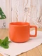 Чашка матовая Molti Jumbo в коробке, оранжевая - фото № 5