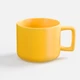Чашка матовая Molti Jumbo в коробке, желтая - фото № 2
