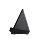 Часы настольные с bluetooth колонкой (3Вт) и беспроводным (15W) зарядным устройством, с подсветкой логотипа Smart Pyramid, черные - фото № 3