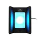 Часы настольные с подсветкой и беспроводной зарядкой 15W Flame, черные - фото № 6