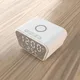 Часы настольные Smart Clock с беспроводным (10W) зарядным устройством, будильником и термометром, белые - фото № 5