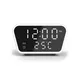Часы настольные Smart Clock с беспроводным (10W) зарядным устройством, будильником и термометром, белые - фото № 4