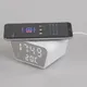 Часы настольные Smart Clock с беспроводным (10W) зарядным устройством, будильником и термометром, белые - фото № 3