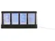 Часы с LED-подсветкой и беспроводной зарядкой Cyber, 10 Вт, черные - фото № 3