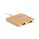 Док станция беспроводная Bamboo, 9х9см, древесный - фото № 1