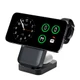 Док-станция беспроводная Pero WB01 Ultimate MagSafe 3 в 1, черная - фото № 5