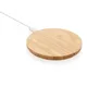 Док-станция круглая для беспроводной зарядки XD Collection Bamboo FSC, 5 Вт, коричневая - фото № 4
