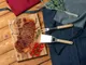 Доска для подачи стейка Brisket, коричневая - фото № 7