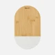 Доска разделочная Linea Bamboo, овальная, бежевая - фото № 2
