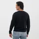 Джемпер вязаный классический с карманом Knit Drop, черный - фото № 3