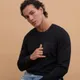 Джемпер вязаный классический с карманом Knit Drop, черный - фото № 7