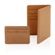 Экокошелек XD Collection Cork c RFID-защитой, пробковый, коричневый - фото № 9