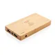 Внешний аккумулятор беспроводной XD Collection Bamboo, 4000 mAh, древесный - фото № 1