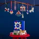 Елочная игрушка Farforite «Лошадка / Зимняя ярмарка» в подарочной коробке, белая / золотая - фото № 7