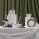 Емкость для хранения Farforite «Нить Ариадны» в подарочном тубусе, белая / золотая - фото № 4