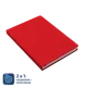 Ежедневник недатированный Bplanner 02 А5, soft touch, красный - фото № 1