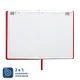 Ежедневник недатированный Bplanner 02 А5, soft touch, красный - фото № 2