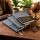 Ежедневник недатированный в линейку Enote Denim, А5, черный - фото № 5