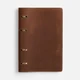 Ежедневник недатированный из натуральной кожи Indivo InStream, коричневый - фото № 1