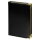 Ежедневник полудатированный Clicra Classic Pristine Gold А5, черный / золотой - фото № 1