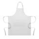 Фартук кухонный с карманами из поликоттона, 240 г/м², белый - фото № 1