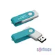 Флеш-карта Chili Vostok, объем памяти 16Gb, покрытие soft touch, бирюзовый/серебристый - фото № 1