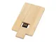 Флешка бамбуковая USB 2.0 на 32 Гб Bamboo Card, бежевая - фото № 3