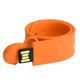 Флешка-браслет на 4 Гб Slap USB 2.0, оранжевая - фото № 1