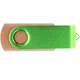 Флешка деревянная на 16 Гб Twist Wood Color USB 3.0, светло-бежевая / салатовая - фото № 3