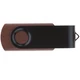 Флешка деревянная на 16 Гб Twist Wood Color USB 3.0, темно-коричневая / черная - фото № 3