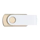 Флешка деревянная на 32 Гб Twist Wood Color USB 3.0, светло-бежевая / белая - фото № 3